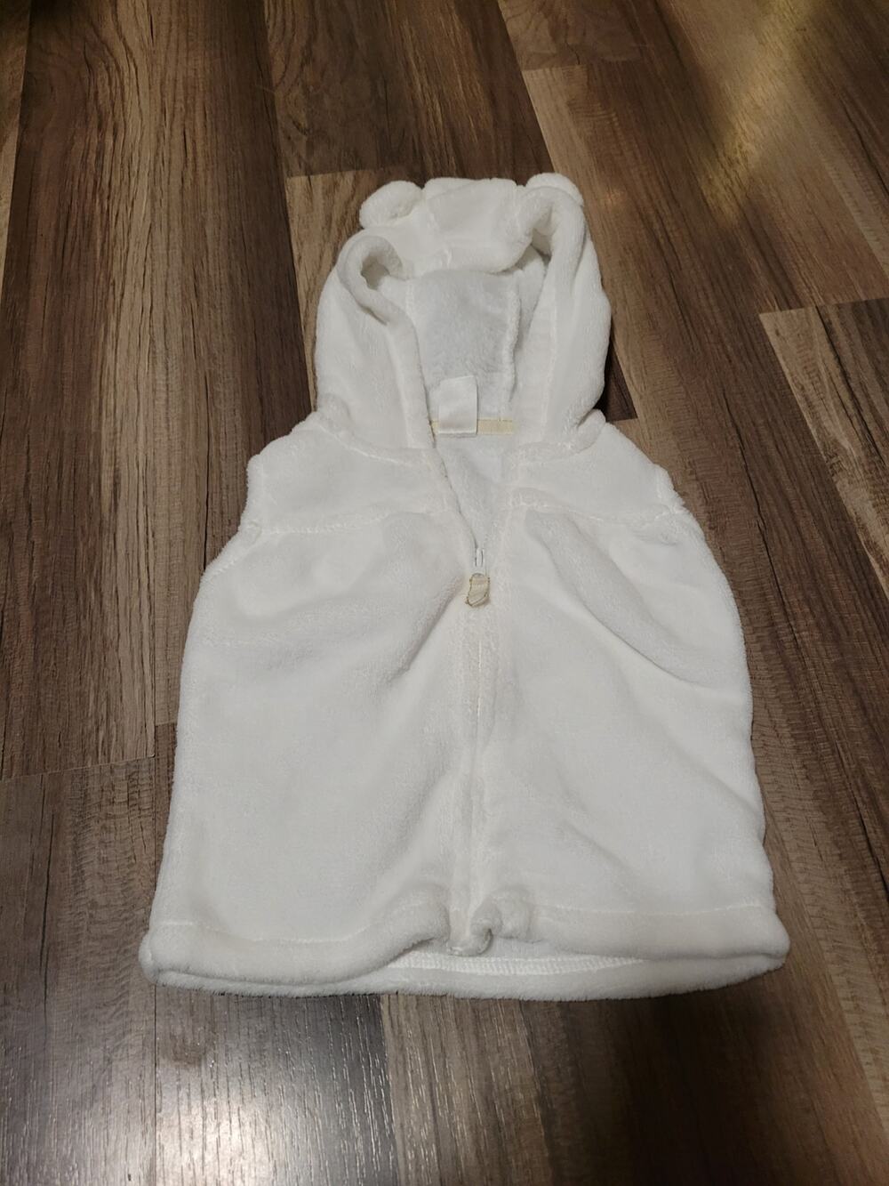 Carters Baby Girl White Fleece Vest Size 18 months